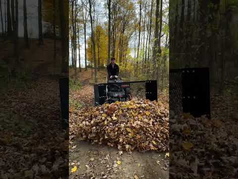 Mulch Bucket & Leaf Plow Combo Kit product video
