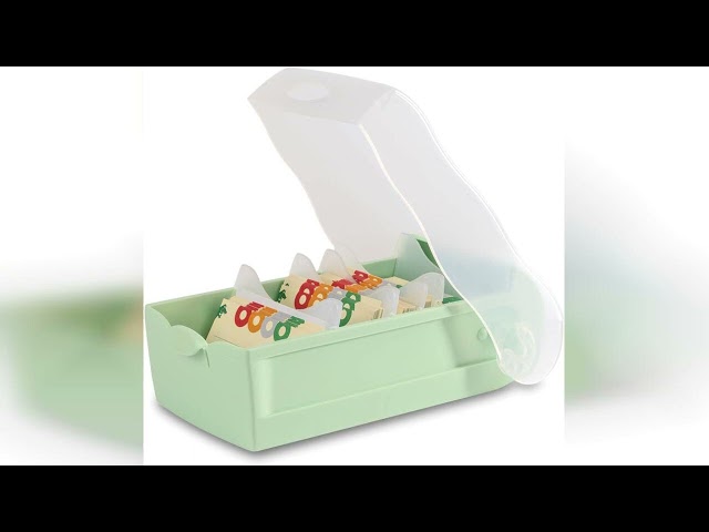 Vídeo relacionado con Huiguli Organizador de Tarjetas de Madera con 5 Compartimentos y Tapa Transparente - Caja para Fichas A8 Extraíble (22x13x9 cm) para Oficina, Escuela, Hogar