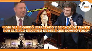 JONI VIALE SE CAYÓ DE TRASTE Y QUEDÓ IMPACTADO CON ÉPICO DISCURSO DE MILEI: "SE PICÓ SIN MODERACIÓN"