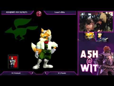 SC | Formuoli (Marth) vs SC | Pseudo (Fox) - ASH@WIT #34 Melee Loser's Top 8