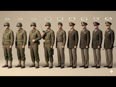 Every Rank in U.S. Army During WW2 Explained in 14 Minutes