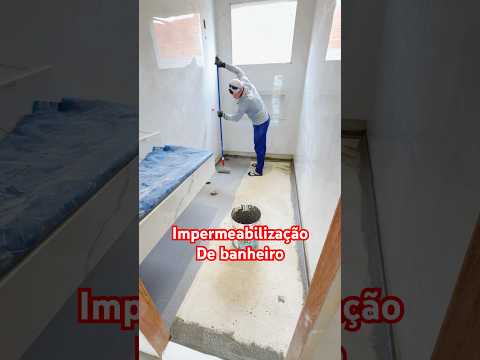 Impermeabilização de banheiro #dica #obra #construção #pedreiro #banheiro #dicas #obras