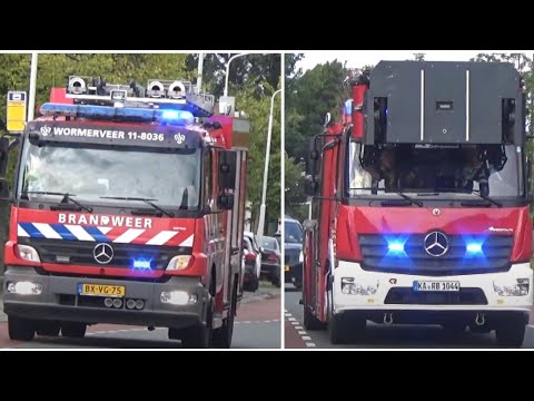 Brandweer Wormerveer met Spoed naar brand woning  Assendelft