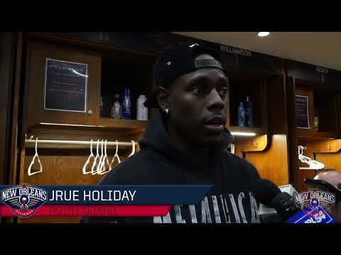 Jrue Holiday talks about the win vs Denver | Pelicans vs Nuggets 10-31-19