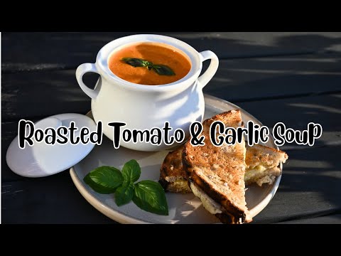 Roasted Tomato & Garlic Soup UK | Cosy Autumn Classic