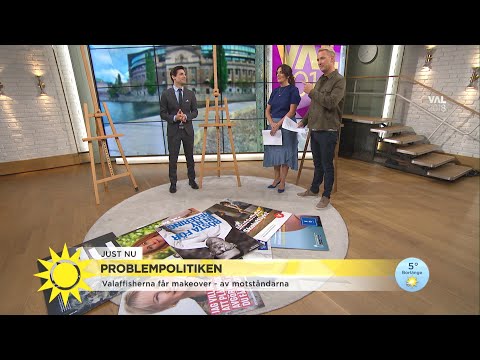 Marcus valskola – valaffischernas dolda budskap - Nyhetsmorgon (TV4)