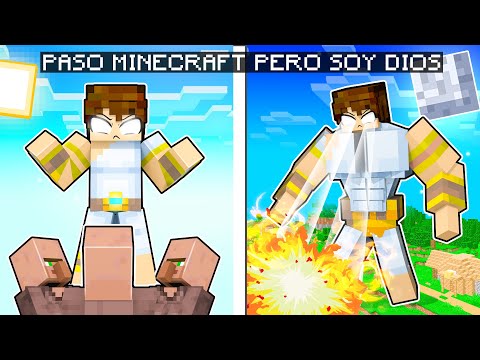 ¡PASO MINECRAFT PERO SOY UN DIOS! 😂 | SRGATO SE CONVIERTE EN EL DIOS DE MINECRAFT DE NOOB A PRO