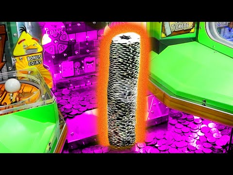 This TOWER is Over 1,000 coins tall! AND WE WON IT!