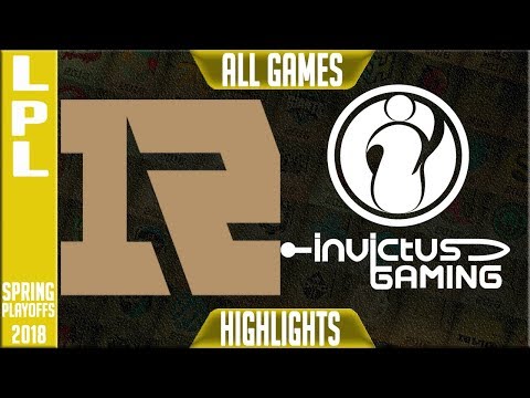RNG vs IG Highlights ALL GAMES | LPL Playoffs Semi final Spring 2018 | RNG vs Invictus Gaming