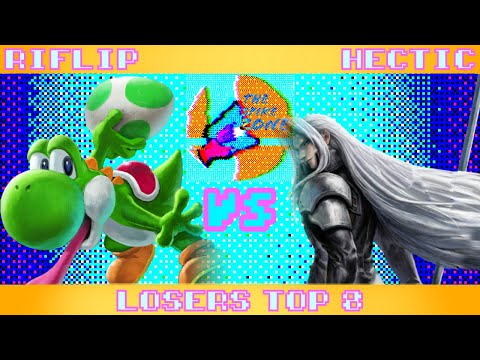 Riflip (Yoshi) vs hectic (Sephiroth, Lucario) - The Spike Zone 20 Losers Top 8