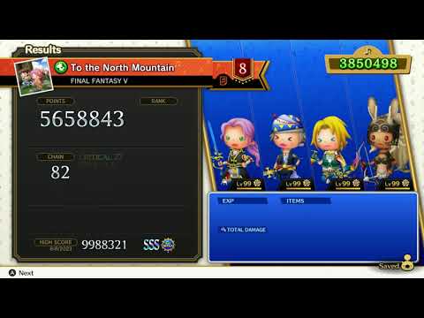 Theatrhythm: Final Bar Line - Final Fantasy V Full Songlist Ultimate Difficulty All Critical