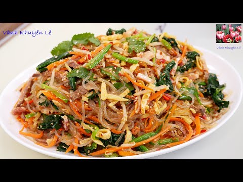 Miến Trộn Mềm dai Không bị dính chùm, Không nát, Cách nấu Món Ăn no không lo tăng cân by Vanh Khuyen