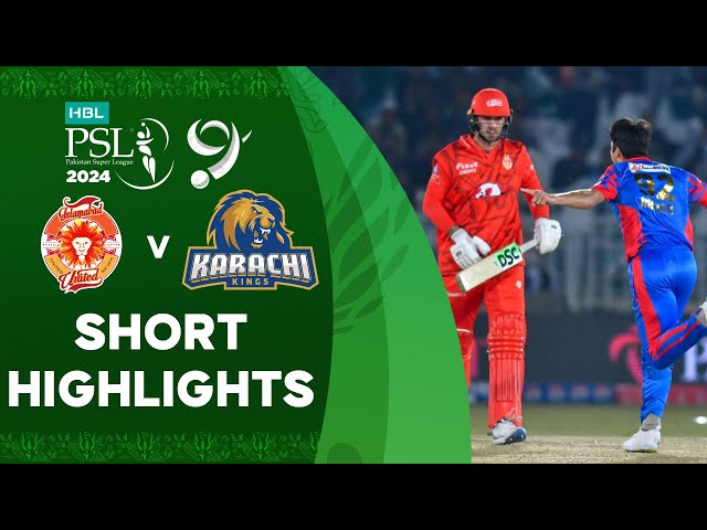 Short Highlights | Islamabad United vs Karachi Kings | Match 24 | HBL PSL 9 | M1Z2U