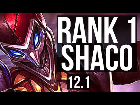 SHACO vs POPPY (JNG) | Rank 1 Shaco, 67% winrate, Legendary, 10/2/4 | KR Master | 12.1