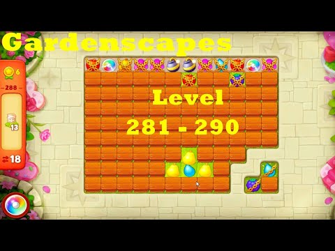 Gardenscapes Level 281 - 290 HD Walkthrough | gameplay | 282, 283, 284, 285, 286, 287, 288, 289 |ios