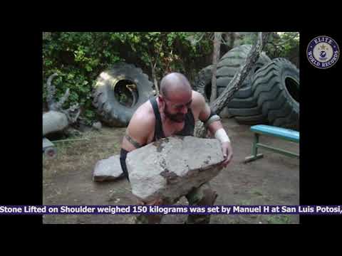 Heaviest Stone Lifted on Shoulder    EWR201321282