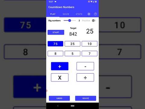 Countdown Numbers Video