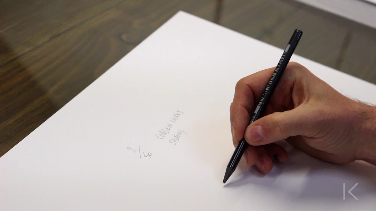 Simon Buckley - signing limited edition commissioned prints