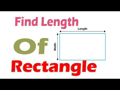 Part of a video titled How To Calculate Length of Rectangle? - YouTube
