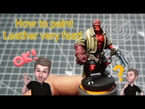 How to paint Leather