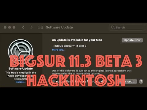 Another update BigSur 11.3 beta 3 from beta 2