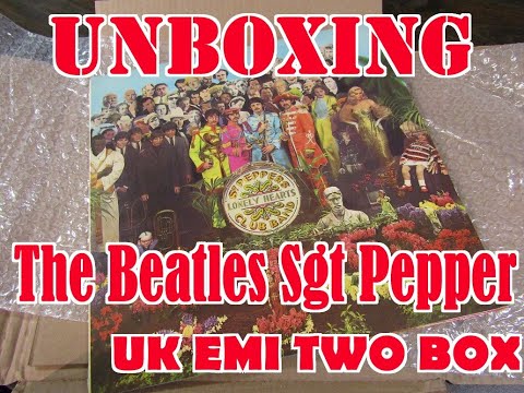 Unboxing The Beatles Sgt Pepper Two Box EMI 1970s Pressing UK Parlophone
