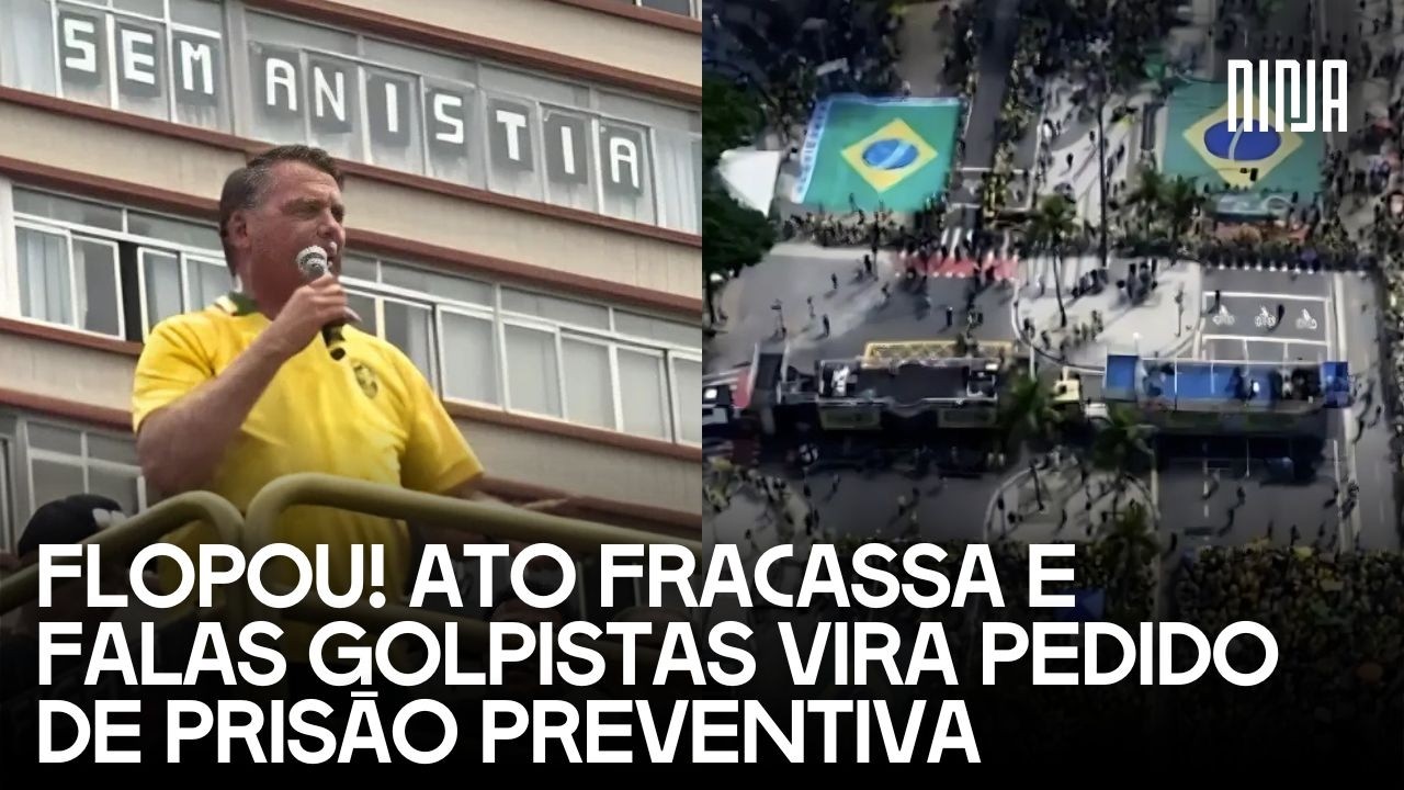 🔥Flopou! Ato por anistia fracassa, vira piada na internet e pode antecipar prisão de Bolsonaro🔥