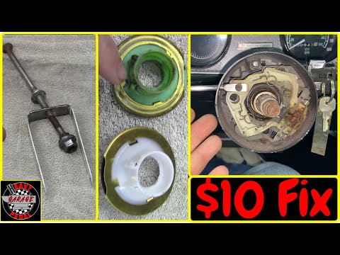 Turn Signal Cancel Cam FIX! Steering Wheel Lock Plate Removal with DIY Tool. GM vehicles 75 firebird
