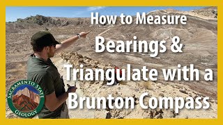 How to measure bearings & triangulate locations with a Brunton Compass