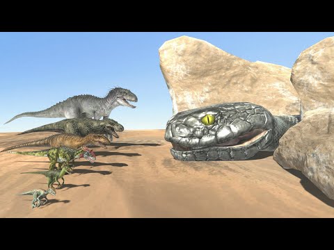 Why Did Indominus Rex Fail in Hunting Titanoboa? - Dinosaurs Simulation