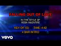 Reba McEntire - Fallin' Out Of Love (Karaoke)