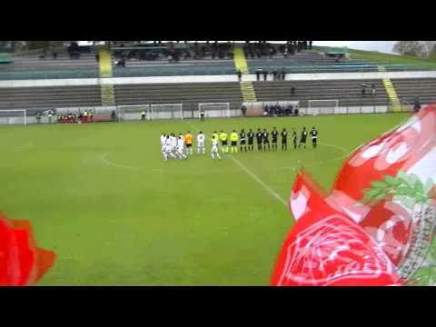 Fontanafredda-Triestina, 2012/2013, 9a giornata, ingresso in campo e tifo alabardato
