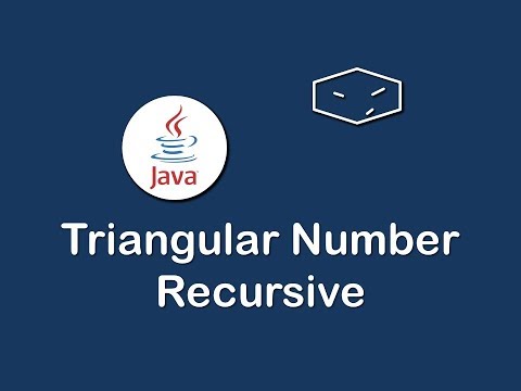 triangular number recursive in java