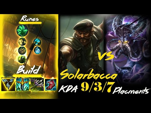 [ Solarbacca ] Gangplank vs Kassadin Mid-  Season 11 - Placements