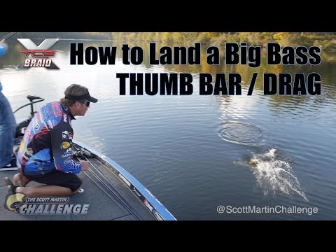 How to land a Big Fish - Drag and Thumb Bar Pro Techniques with Scott Martin and Jacob Wheeler