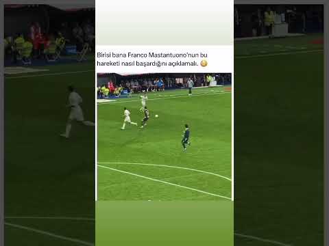 Mastantuono, Real Madrid topa gelişine öyle bir dokunarak pas attı ki herkes hayran kaldı 👈🏻