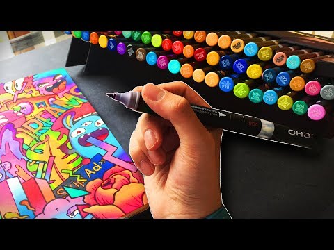 Are These Markers Better Than Copics ?  👏👏 [MARKER REVIEW #3]