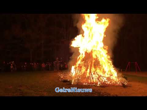 kerstboomverbranding op de Paasberg Arnhem