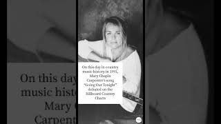On this day in country music history in 1991 Mary Chapin Carpenter hit the charts #countrymusic #90s