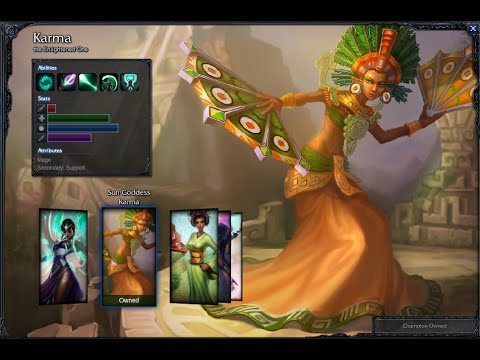 Sun Goddess Karma Skin Spotlight Gameplay 1080p HD
