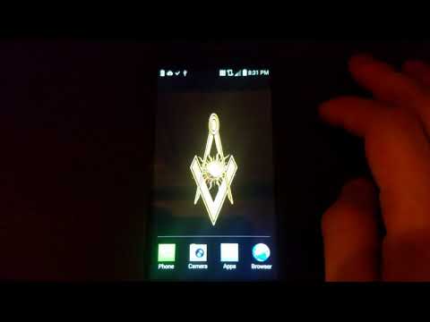 Freemason Gold Square & Compass Live Wallpaper Video