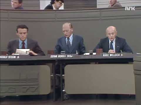 Partilederdebatt 1977 5 Kåre Willoch om livsvilkårene til familier og eldre