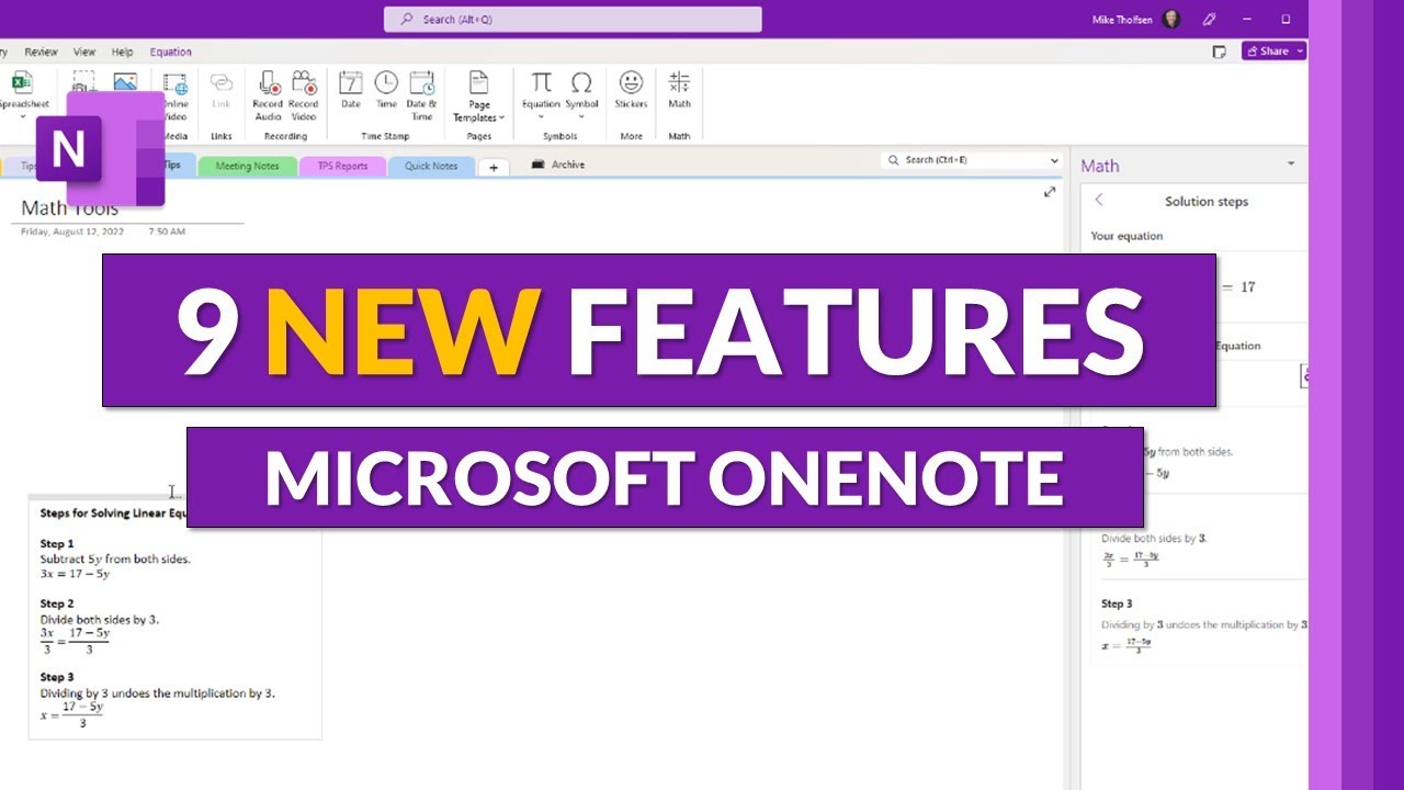 Microsoft OneNote New Features // 9 updates for Summer 2022