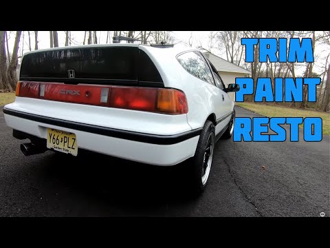 HOW TO RESTORE EXTERIOR CAR TRIM | HONDA CRX