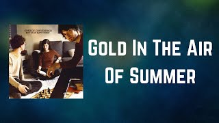 Kings Of Convenience - Gold In The Air Of Summer (Lyrics)