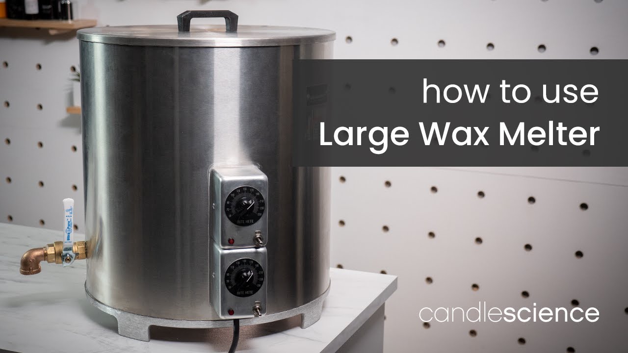 Watch video How to Use A Large Wax Melter | CandleScience | Candle Making Tips Now How to Use A Large Wax Melter | CandleScience | Candle Making Tips