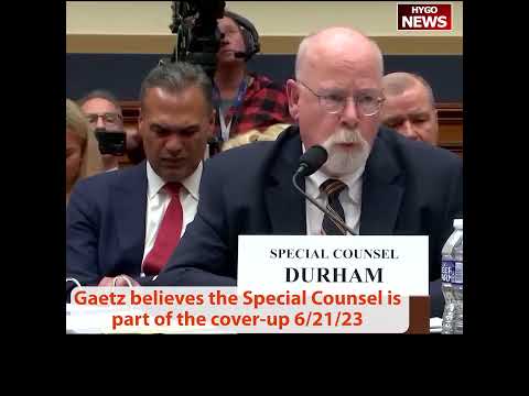 Gaetz Tells Durham: "You're Part Of The Cover Up" — Klein Smith Plea And Light Punishment