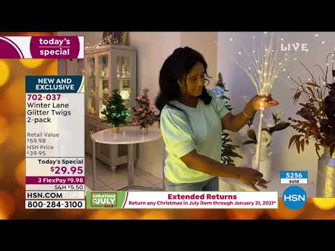 HSN | Christmas in July Sale- Holiday Decor 07.07.2020 - 01 AM