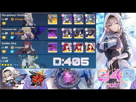 [Honkai Impact 3 SEA] EX Abyss RL (D405) - Nihilus Hitcount (840 pts) DiP(S0) PV(SS) GD(SS) Klein 3*