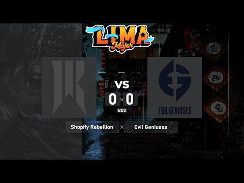 Shopify Rebellion vs. Evil Geniuses - Lima Major 2023 - Playoff LB | BO3 @4liver